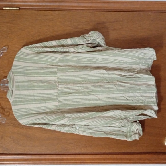 American Eagle Men's Linen Button down Long Sleeve Shirt size M - Picture 4 of 6